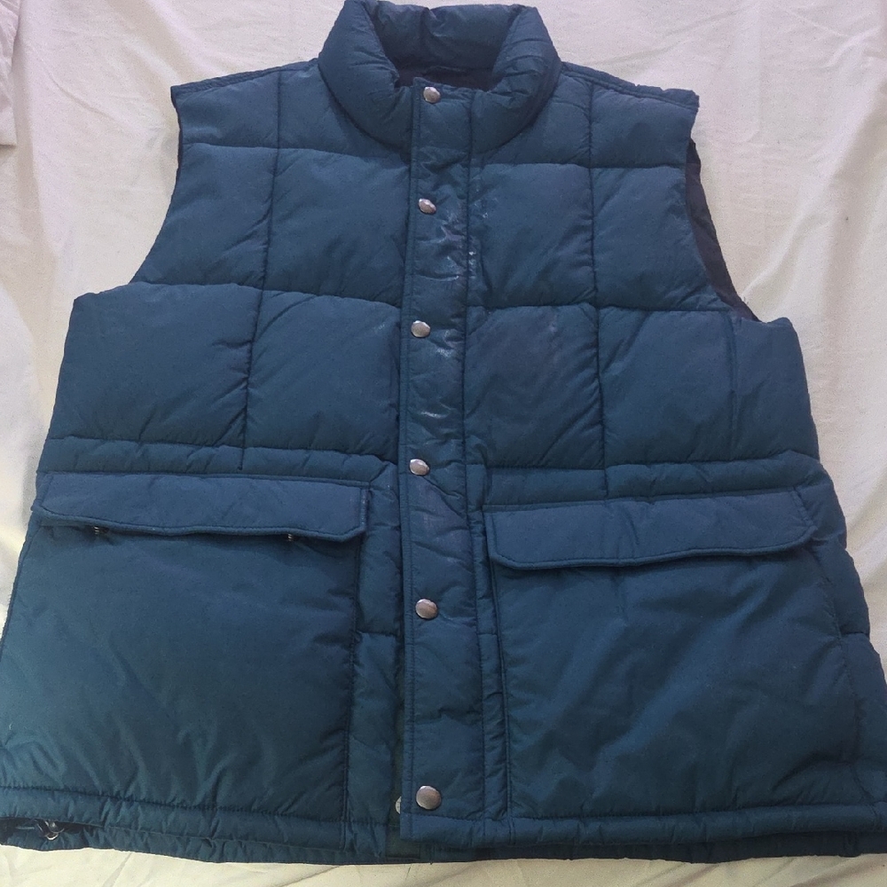 J. Crew Men's Teal Quilted Vest
